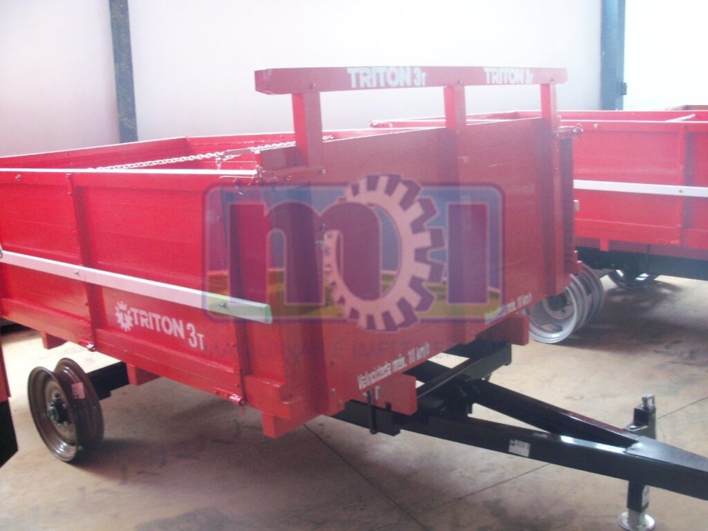 Carreta de Madeira Triton – 3 Toneladas (Eixo e Rodado Simples – Sem Pneu)