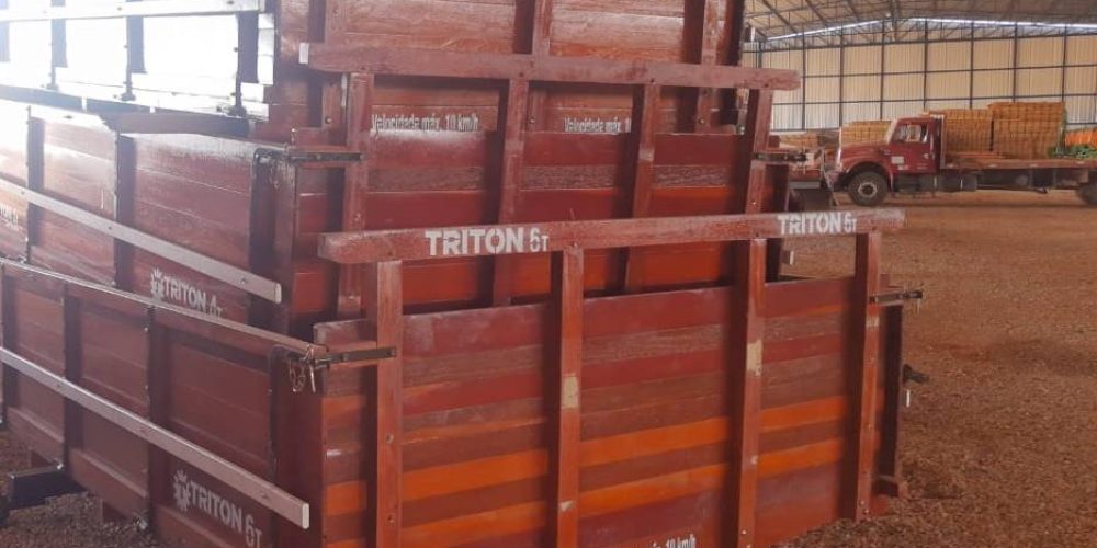 Carreta de Madeira Triton – 3 Toneladas (Eixo e Rodado Simples – Sem Pneu)