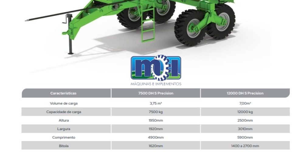 Distribuidor de adubo e corretivos de solo Master DH S INOX