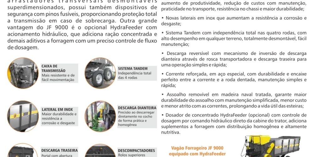 Folder Descritivo Vagão Forrageiro JF 9000 S2
