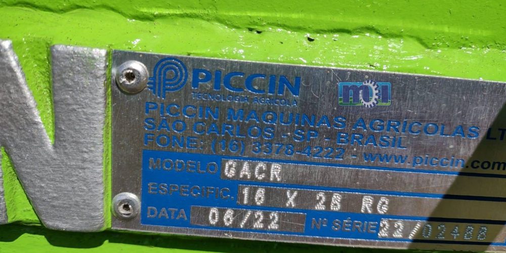Identificação grade Piccin GACR.