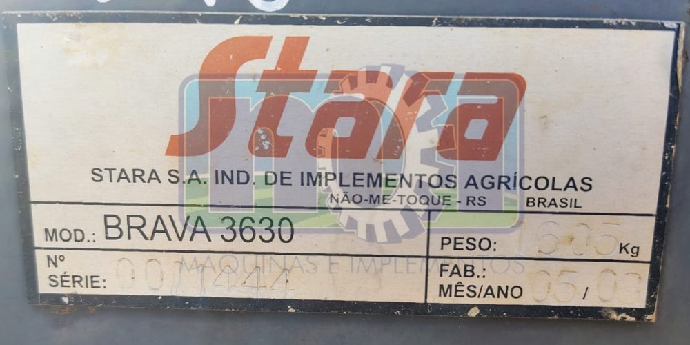 Plataforma de Milho 7x50 Stara Brava 3630