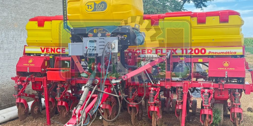 Plantadeira Vence Tudo Tiger Flex 11200 Pneumática 10 linhas